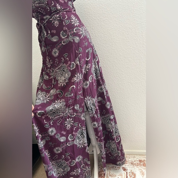 CHARLOTTE RUSSE Elegant Purple Floral Maxi Dress SIZE S - Picture 4 of 8